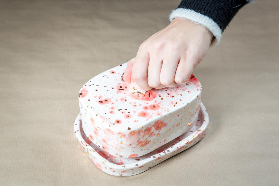 Bromendia Butter Dish and plate