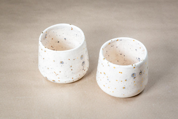 Cream Divide Mugs