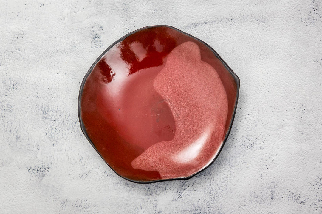 Crimson Ritual Serving Plates
