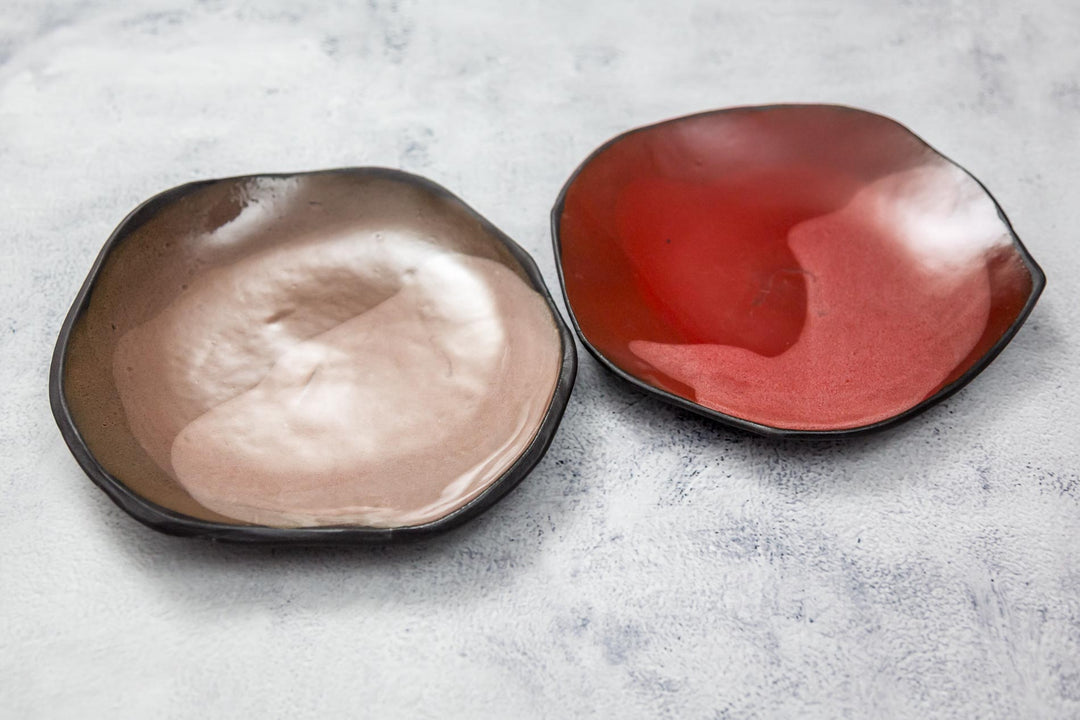 Crimson Ritual Serving Plates