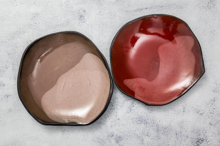 Crimson Ritual Serving Plates